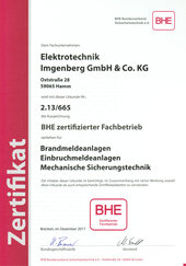 BHE zertifizierter Fachbetrieb