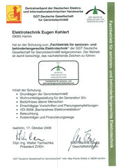 Fachbetrieb für senioren- und behindertengerechte Elektrotechnik
